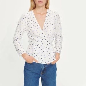 Samsoe Samsoe Polka Dot Wrap Shirt